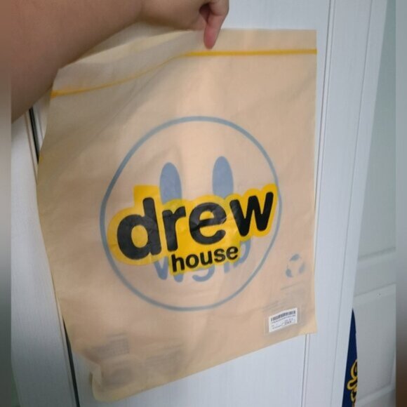 Leafs X Justin Bieber Drew House Blue Smiley Long Sleeved Mock Neck Shirt L - Picture 14 of 15